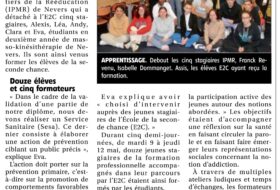 Etudiants à l’IPMR et formateurs à l’E2C
