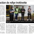 Une action de rallye trottinette