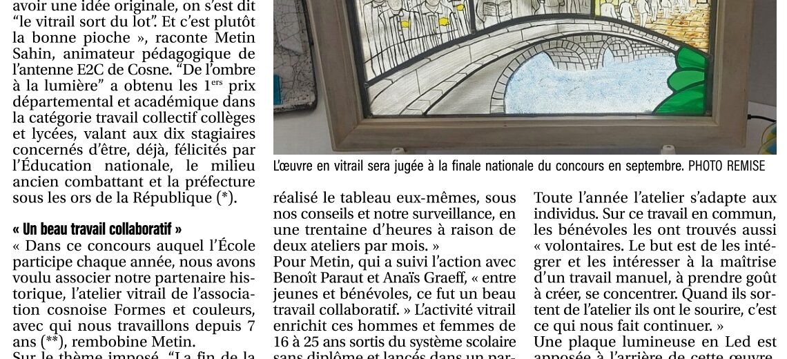 L&rsquo;Ecole de la 2e Chance vers la lumière